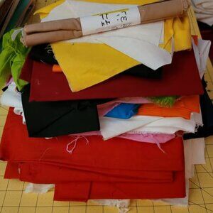 4 lbs of All Solid Color Fabric - For Quilting, Crafts